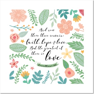 1 Corinthians 13:13 Posters and Art